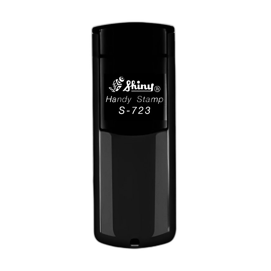 Sello de bolsillo Shiny Handy Stamp S-723 de 47 × 18 mm